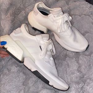 white adidas sneakers